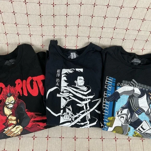 My Hero Academia Unisex Shirt Bundle Red Riot Ingenium Shota Aizawa Medium Shirt - Picture 2 of 14